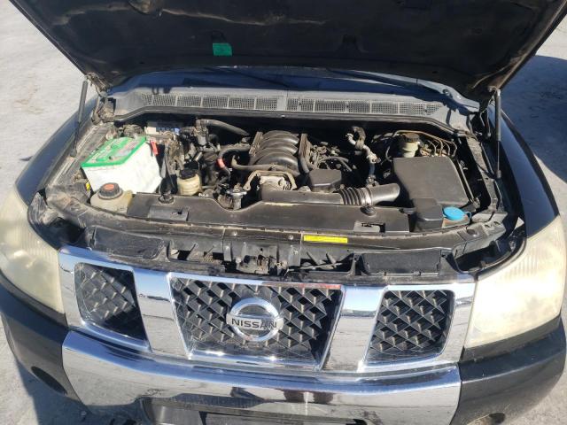 5N1AA08B64N718566 - 2004 NISSAN ARMADA SE BLACK photo 7