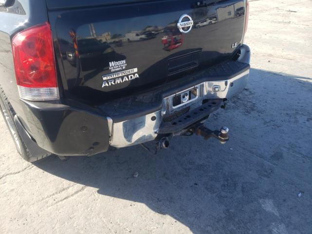 5N1AA08B64N718566 - 2004 NISSAN ARMADA SE BLACK photo 9