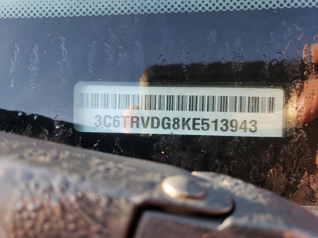 3C6TRVDG8KE513943 - 2019 RAM PROMASTER BLUE photo 10