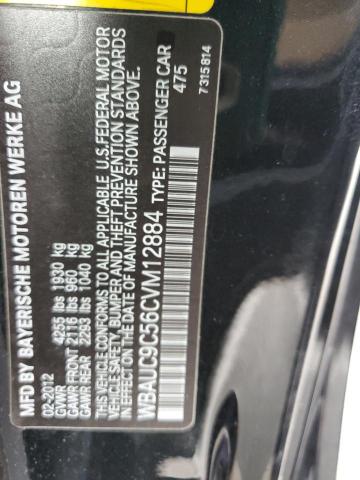 WBAUC9C56CVM12884 - 2012 BMW 135 I BLACK photo 10