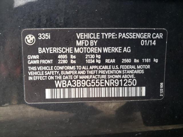 WBA3B9G55ENR91250 - 2014 BMW 335 XI GRAY photo 12