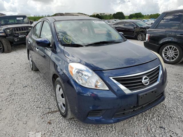 3N1CN7APXEL814205 - 2014 NISSAN VERSA S BLUE photo 1