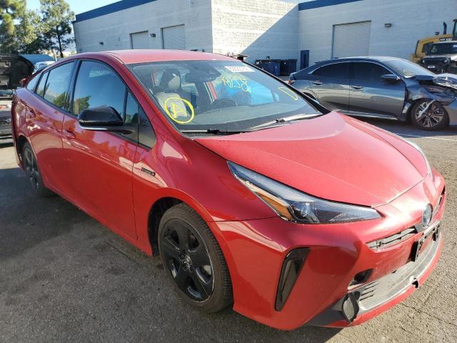 JTDKAMFU8M3129941 - 2021 TOYOTA PRIUS SPEC RED photo 1