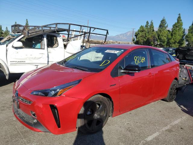 JTDKAMFU8M3129941 - 2021 TOYOTA PRIUS SPEC RED photo 2