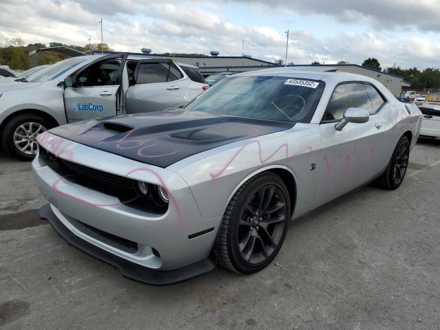 2C3CDZFJ5MH677184 - 2021 DODGE CHALLENGER SILVER photo 2