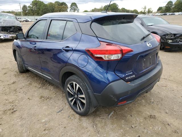 3N1CP5CU6KL521950 - 2019 NISSAN KICKS S BLUE photo 3