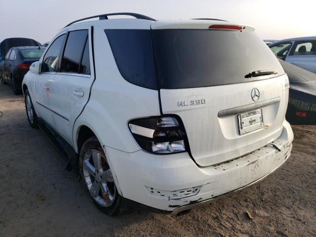 4JGBB8GB2AA557248 - 2010 MERCEDES-BENZ ML 350 4MA WHITE photo 3