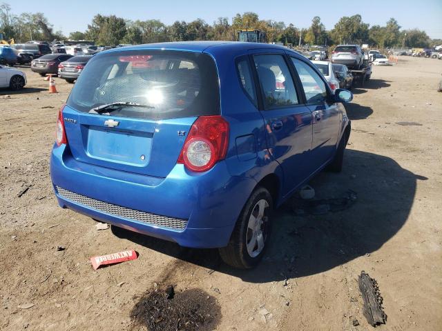 KL1TD66E69B341810 - 2009 CHEVROLET AVEO LS 蓝色 照片 4
