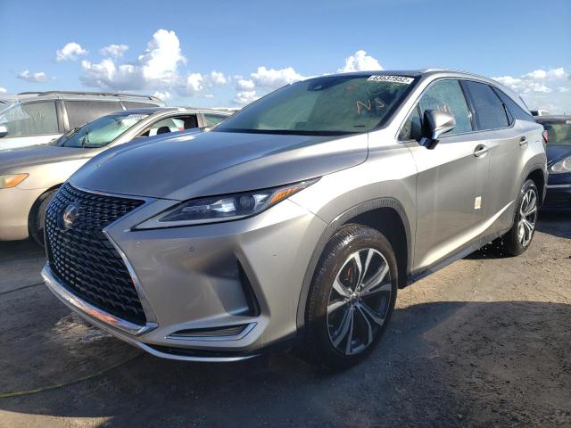 JTJHZKEA7M2019383 - 2021 LEXUS RX 350 L GRAY photo 2