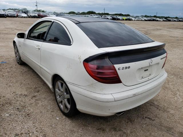 WDBRN40J64A543053 - 2004 MERCEDES-BENZ C 230K SPO WHITE photo 3