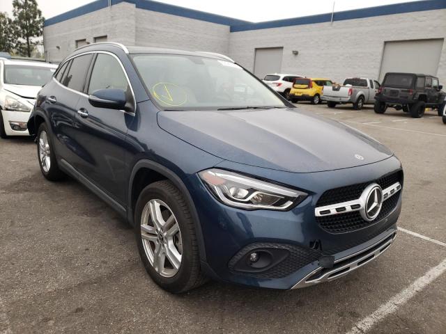 W1N4N4GB3MJ203555 - 2021 MERCEDES-BENZ GLA 250 BLUE photo 1