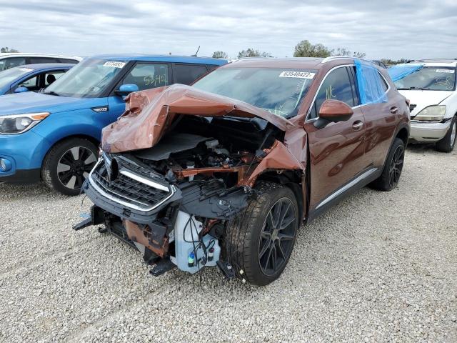 LRBFZNR47ND047530 - 2022 BUICK ENVISION E BROWN photo 2