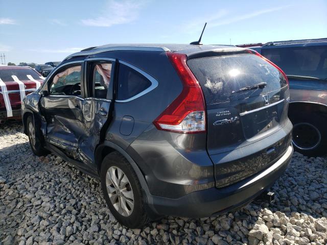 2HKRM4H70EH655600 - 2014 HONDA CR-V EXL GRAY photo 3