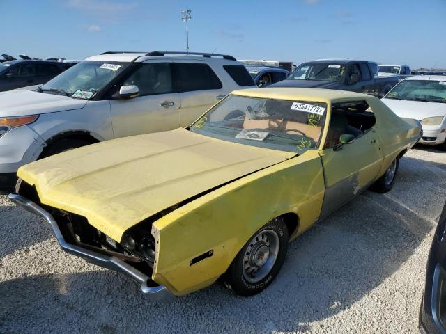 2A25L198830 - 1972 FORD TORINO YELLOW photo 2