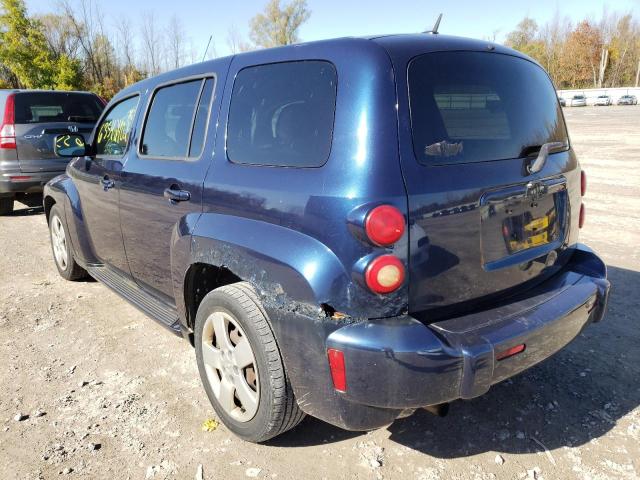 3GNDA13D48S639237 - 2008 CHEVROLET HHR LS BLUE photo 3