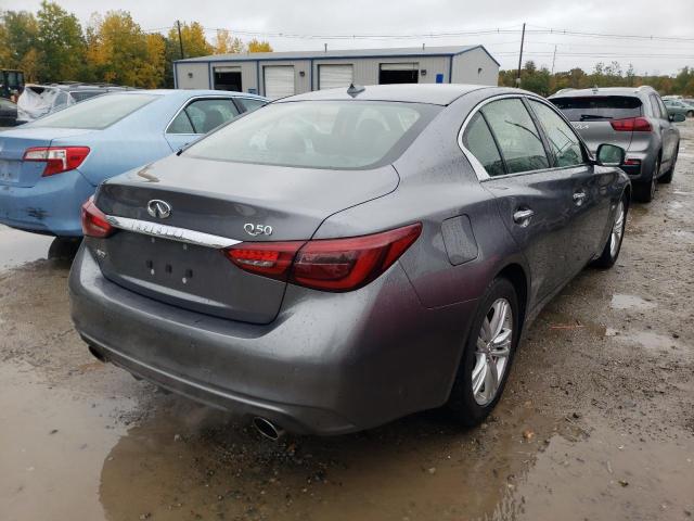 JN1EV7AR9JM441023 - 2018 INFINITI Q50 LUXE GRAY photo 4