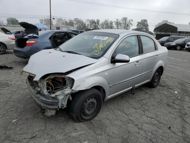 KL1TD56667B111684 - 2007 CHEVROLET AVEO BASE SILVER photo 2