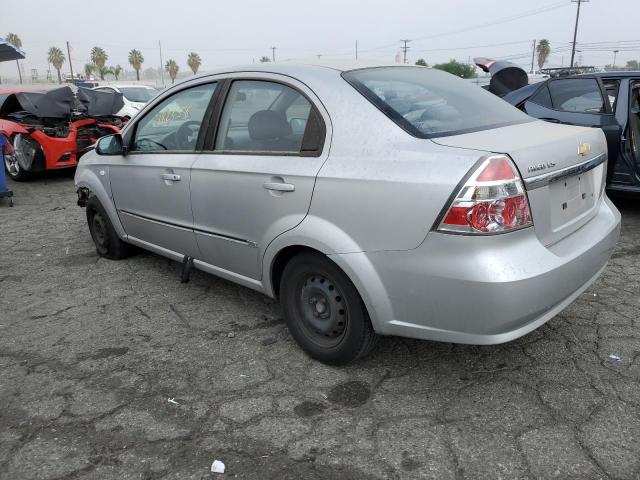 KL1TD56667B111684 - 2007 CHEVROLET AVEO BASE SILVER photo 3