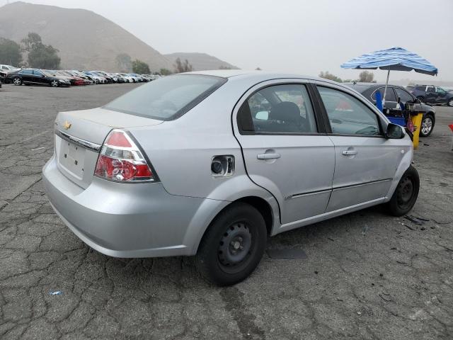 KL1TD56667B111684 - 2007 CHEVROLET AVEO BASE SILVER photo 4