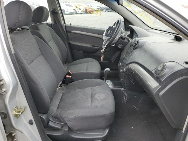 KL1TD56667B111684 - 2007 CHEVROLET AVEO BASE SILVER photo 5