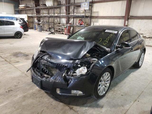 2G4GR5EK4C9178253 - 2012 BUICK REGAL BLACK photo 2