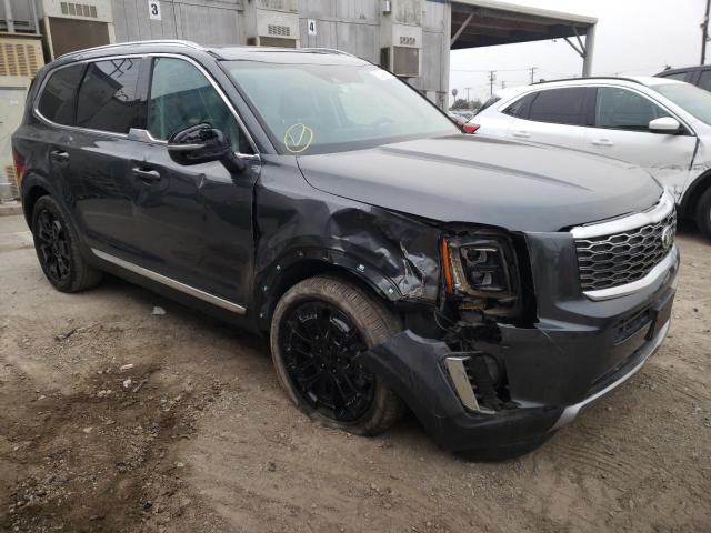 5XYP34HC5MG184119 - 2021 KIA TELLURIDE GRAY photo 1