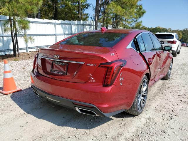 1G6DW5RK3M0120529 - 2021 CADILLAC CT5 LUXURY RED photo 4