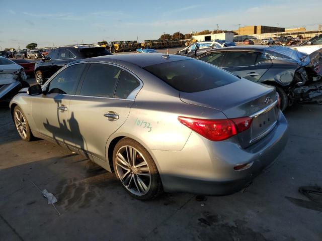 JN1BV7AP7EM690671 - 2014 INFINITI Q50 BASE GRAY photo 3