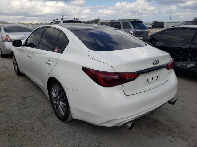 JN1EV7AP2JM352456 - 2018 INFINITI Q50 LUXE WHITE photo 3