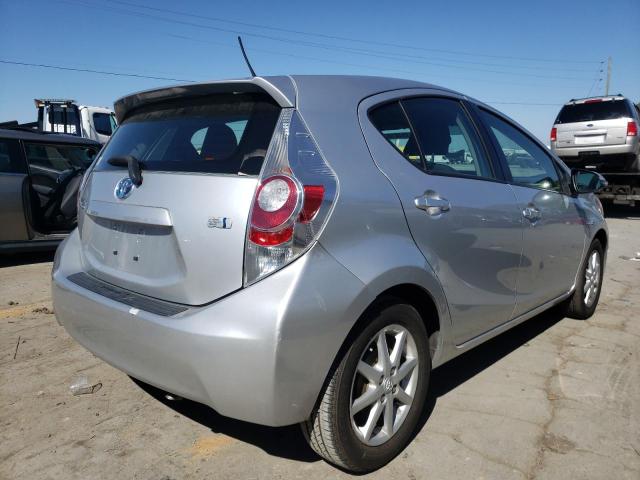 JTDKDTB36C1502449 - 2012 TOYOTA PRIUS C SILVER photo 4