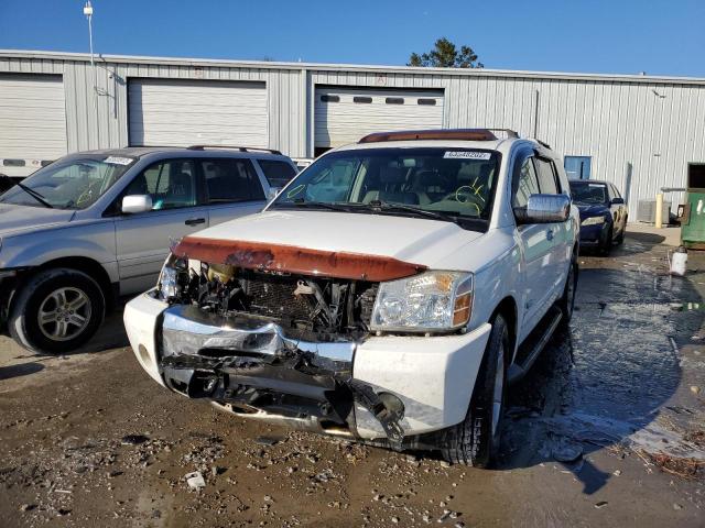 5N1BA08A17N707510 - 2007 NISSAN ARMADA SE WHITE photo 2