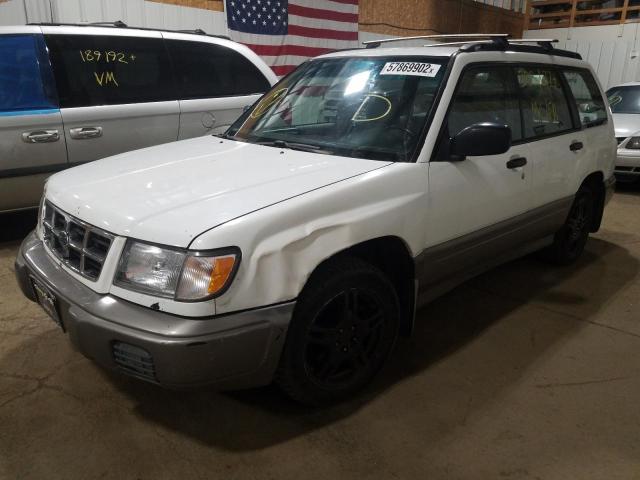 JF1SF6550WH770441 - 1998 SUBARU FORESTER S WHITE photo 2