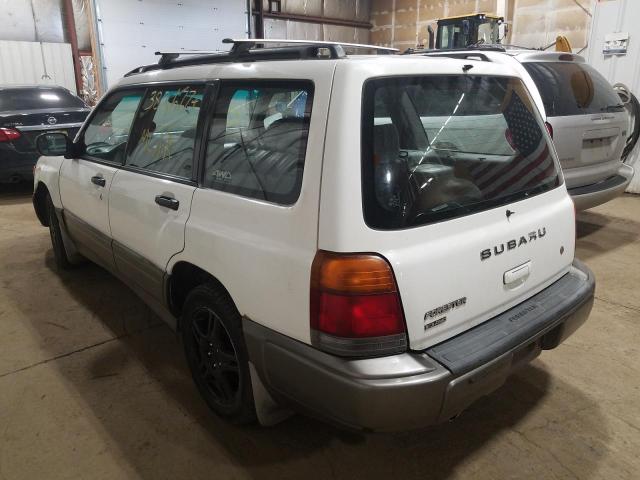 JF1SF6550WH770441 - 1998 SUBARU FORESTER S WHITE photo 3