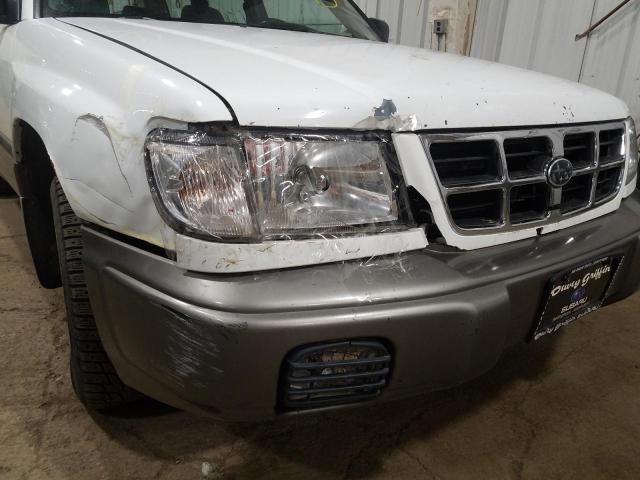 JF1SF6550WH770441 - 1998 SUBARU FORESTER S WHITE photo 9