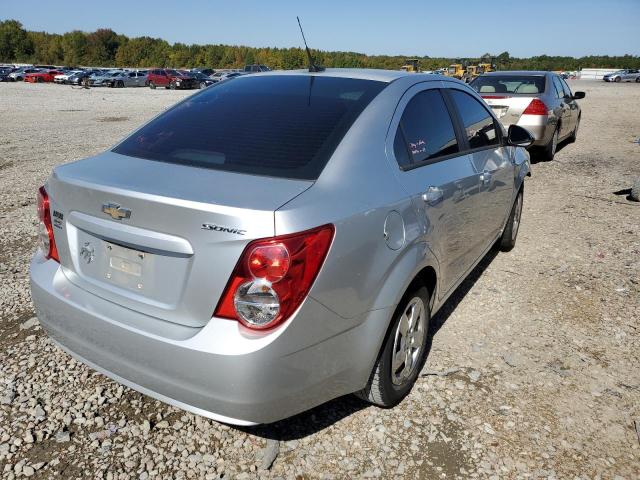 1G1JA5SH5E4167478 - 2014 CHEVROLET SONIC LS SILVER photo 4