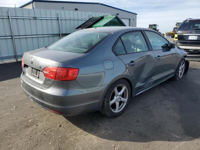 3VW2K7AJ1EM274571 - 2014 VOLKSWAGEN JETTA BASE GRAY photo 4