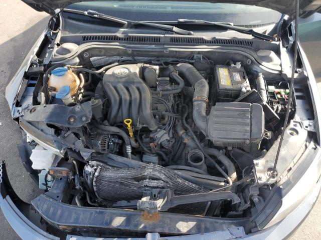 3VW2K7AJ1EM274571 - 2014 VOLKSWAGEN JETTA BASE GRAY photo 7
