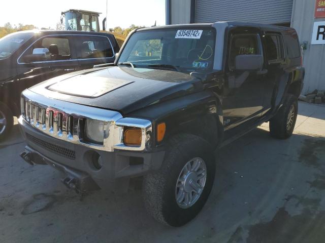 5GTDN13E878172622 - 2007 HUMMER H3 BLACK photo 2