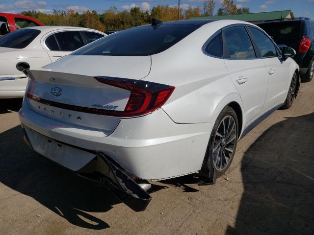 5NPEH4J20MH077983 - 2021 HYUNDAI SONATA LIM WHITE photo 3