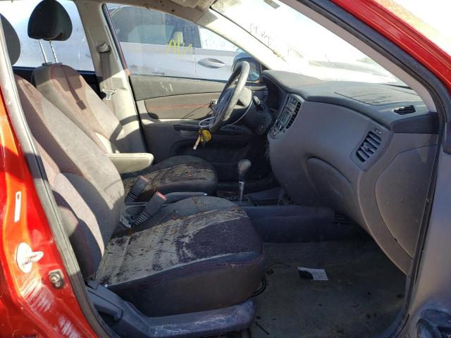 KNADH5A3XB6793059 - 2011 KIA RIO BASE RED photo 5