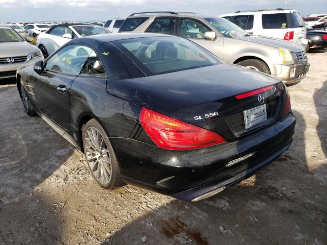 WDDJK7DA0JF051559 - 2018 MERCEDES-BENZ SL 550 BLACK photo 3