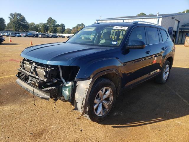 1V2DR2CA3JC546376 - 2018 VOLKSWAGEN ATLAS SE BLUE photo 2