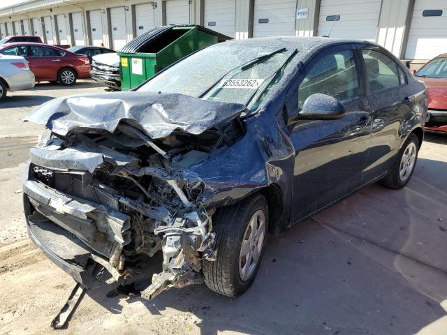 1G1JA5SH2F4206674 - 2015 CHEVROLET SONIC LS BLUE photo 2