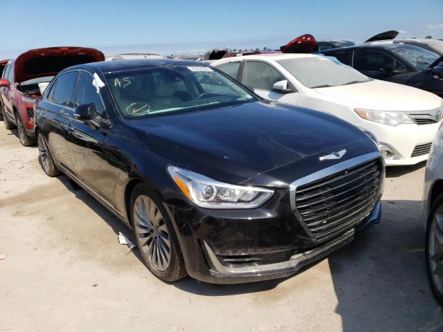 KMHG54JH6JU038673 - 2018 GENESIS G90 ULTIMA BLACK photo 1