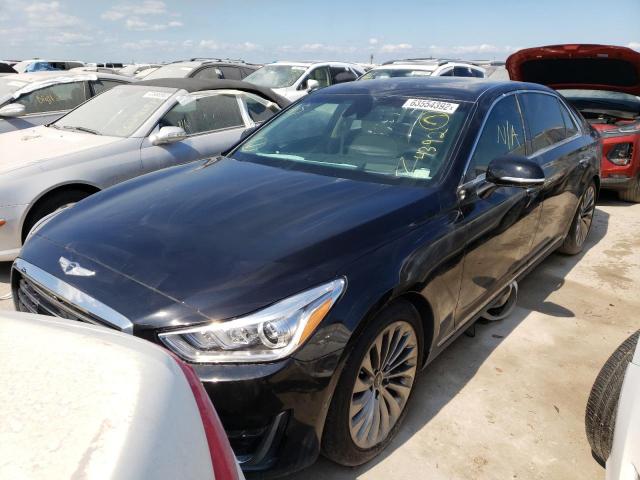 KMHG54JH6JU038673 - 2018 GENESIS G90 ULTIMA BLACK photo 2