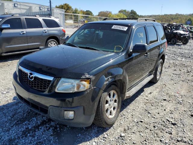 4F2CY0C77BKM03351 - 2011 MAZDA TRIBUTE BLACK photo 2