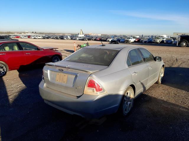 3FAHP08Z49R104835 - 2009 FORD FUSION SEL SILVER photo 4