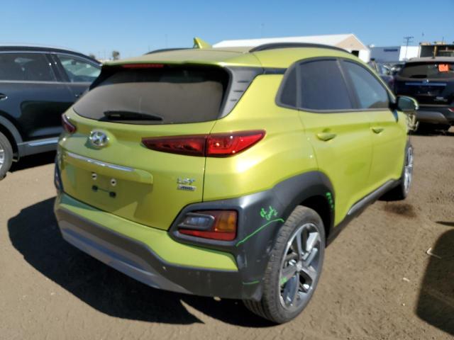 KM8K5CA5XLU558582 - 2020 HYUNDAI KONA ULTIM GREEN photo 4