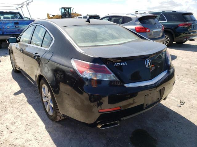 19UUA8F50CA032138 - 2012 ACURA TL BLACK photo 3