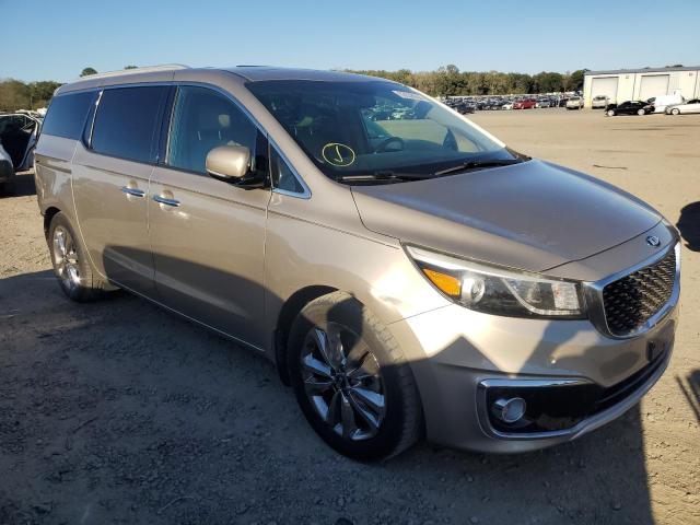 KNDME5C11F6044910 - 2015 KIA SEDONA SXL GOLD photo 1